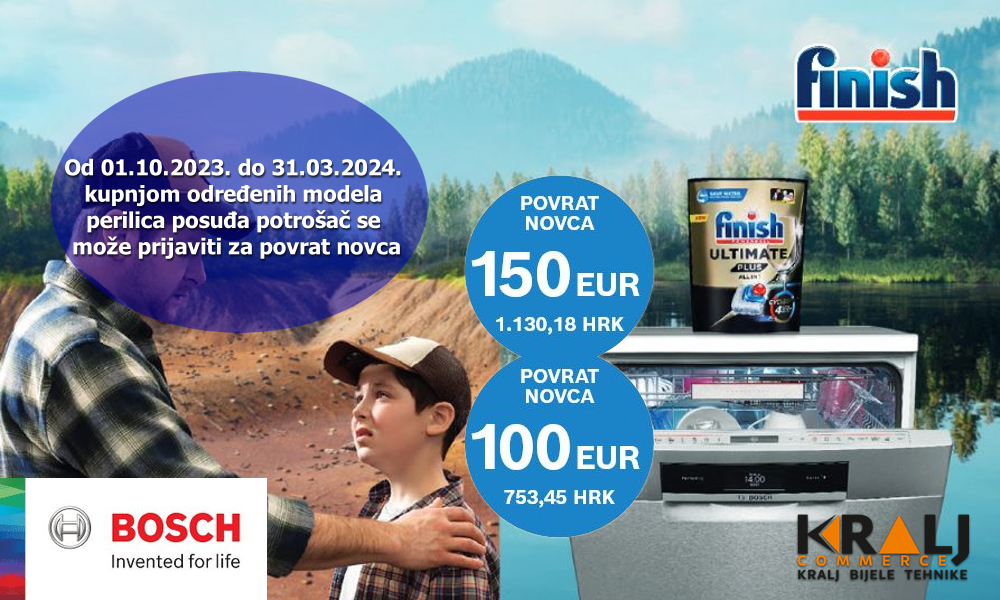 Štedi vodu uz Bosch i Finish!