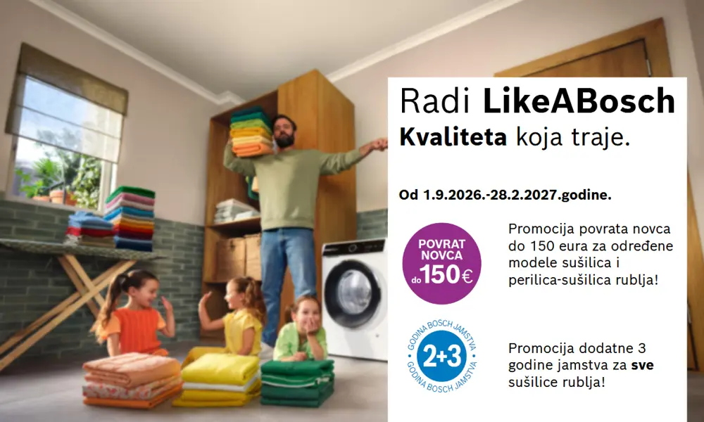 Bosch povrat novaca sušilice 7 perilice sušilice