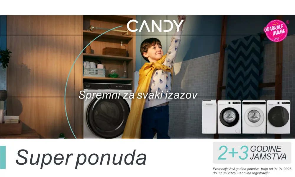 Candy5 godina jamstvo