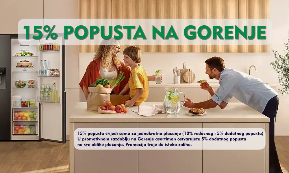 Gorenje 15 posto novi