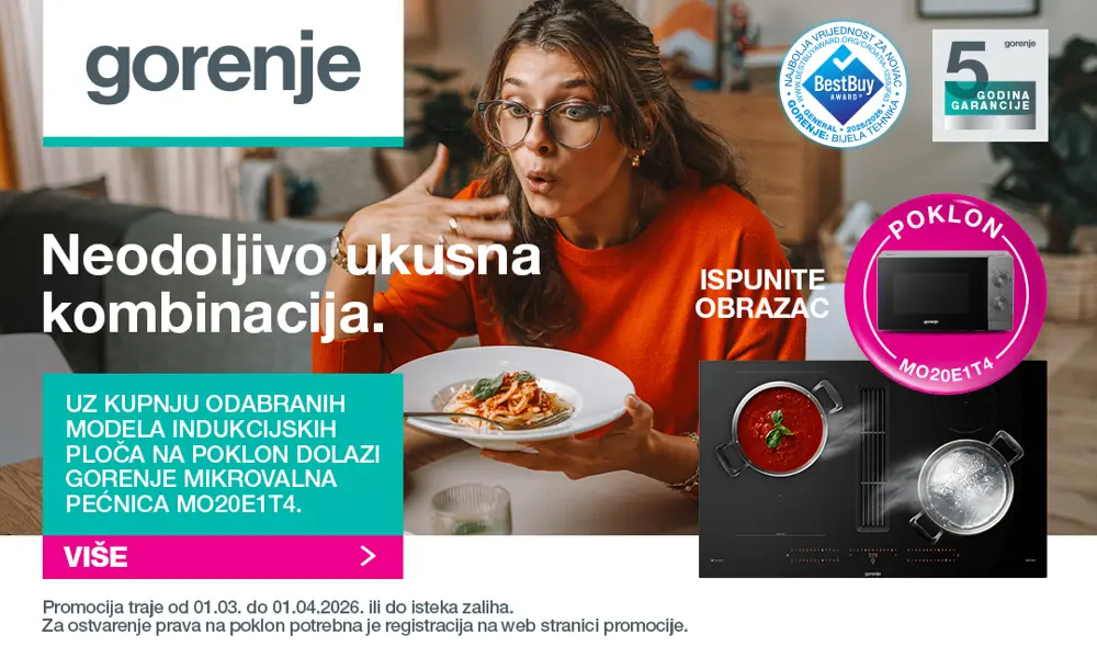 Gorenje indukcija + poklon