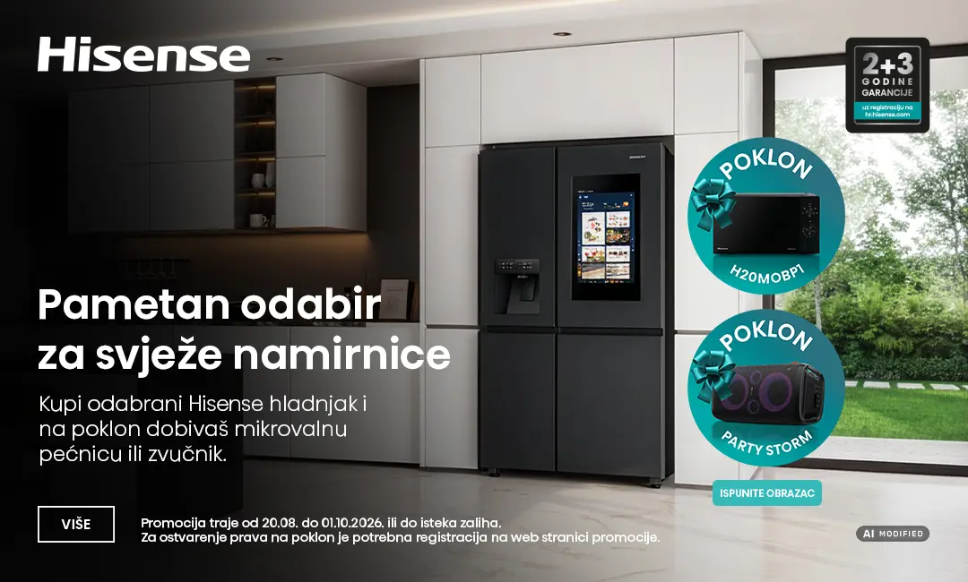 Hisense cooling + poklon mikrovalka ili zvučnik za zabave