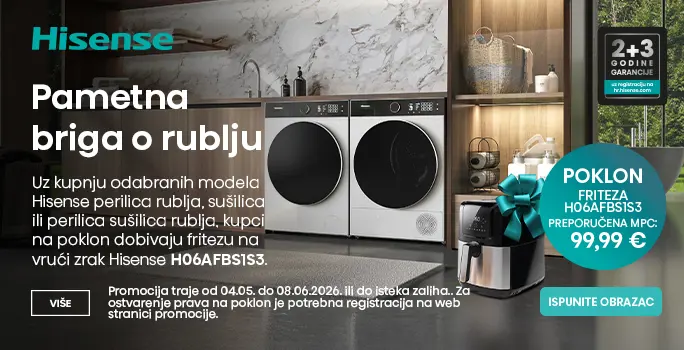 Hisense laundry + poklon