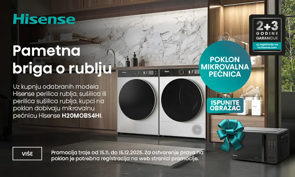 Hisense mikrovalna na poklon