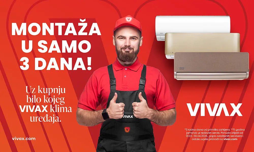 Vivax montaza u 3 dana