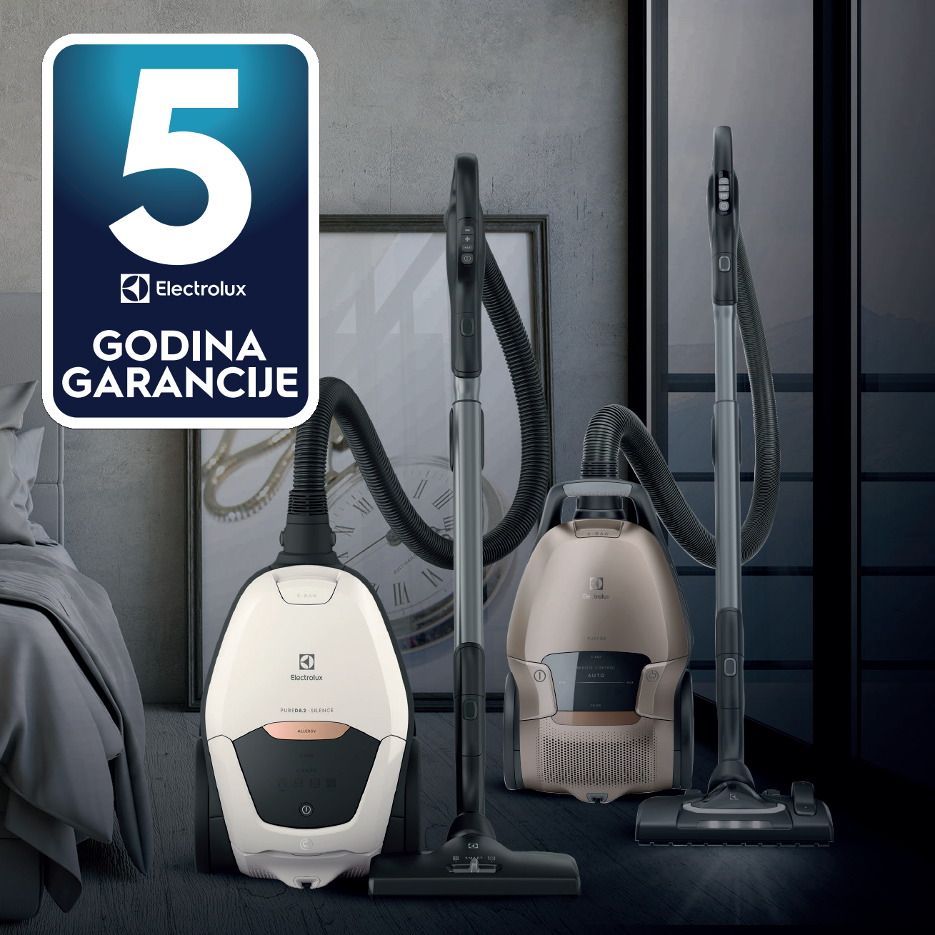 5 godina (2+3) jamstva na odabrane modele Electrolux usisavača