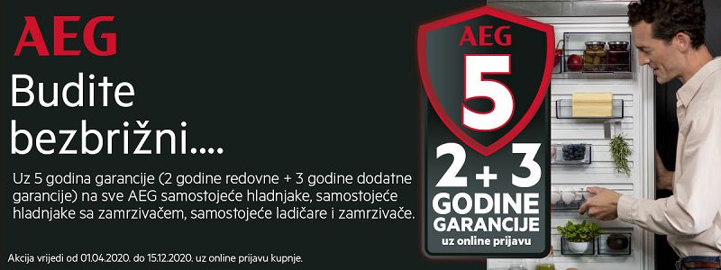 5 godina bezbrižnosti uz AEG-Electrolux-Zanussi rashladne uređaje