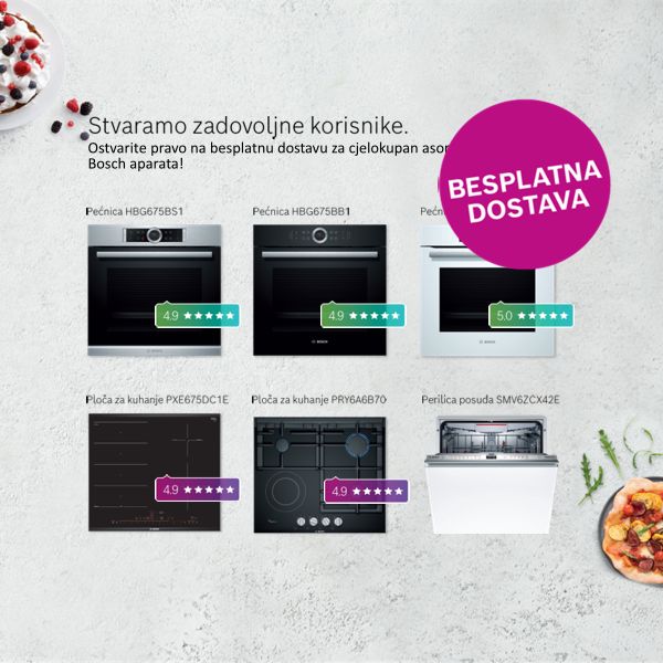 Besplatna dostava na cjelokupan Bosch asortiman!