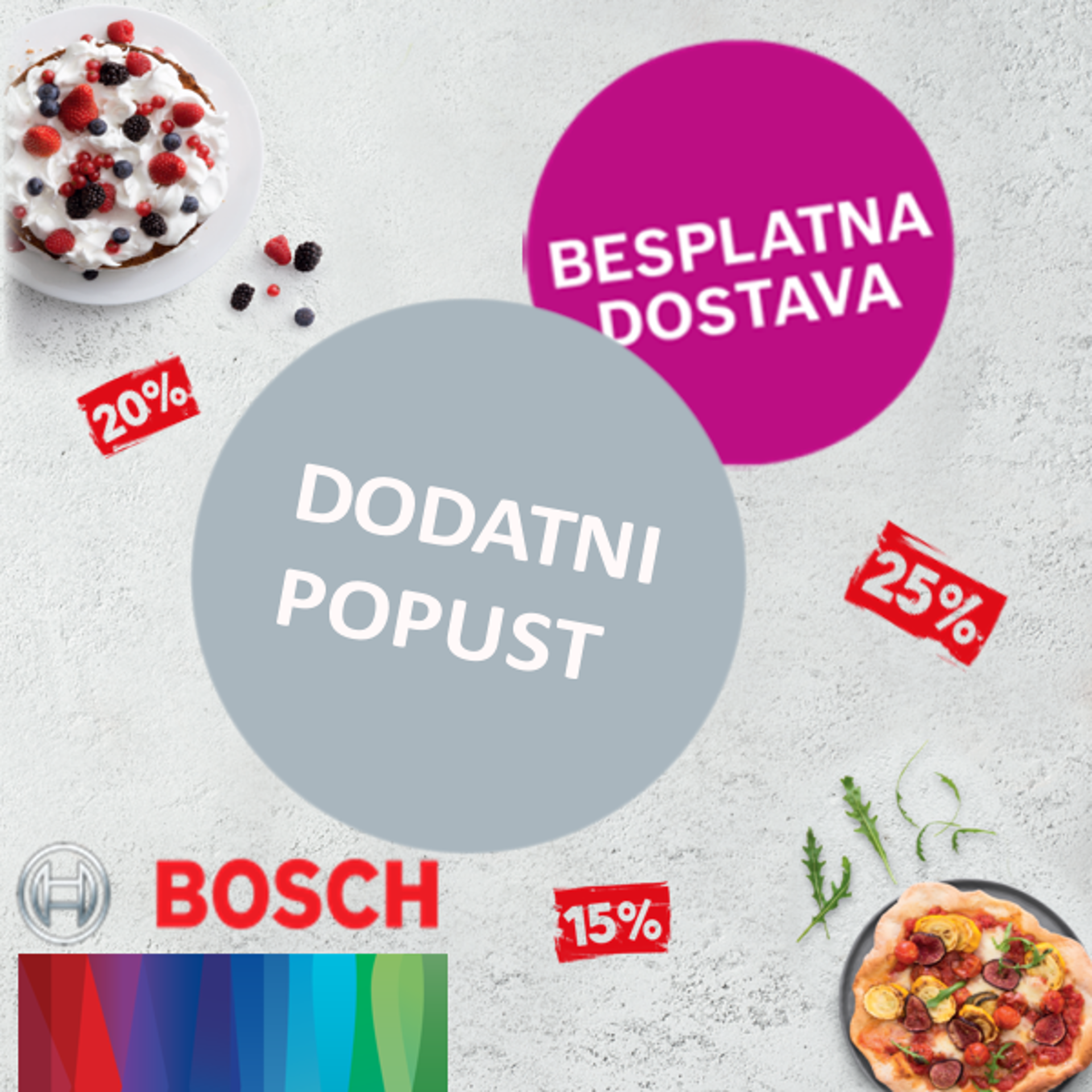 Besplatna dostava na cjelokupan Bosch asortiman!