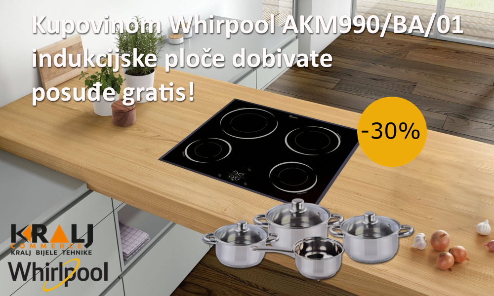 Poklon posuđe uz kupovinu Whirlpool indukcijske ploče