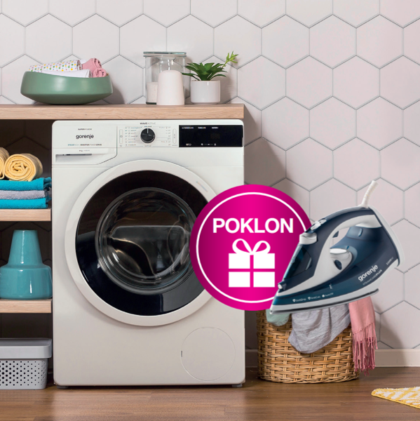 Poklon uz Gorenje perilice i perilice/sušilice rublja s bubnjem veličine 8, 9 i 10 kg
