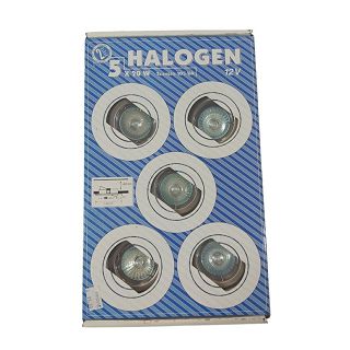 Halogeni Set 5*20 12 V KROM MAT