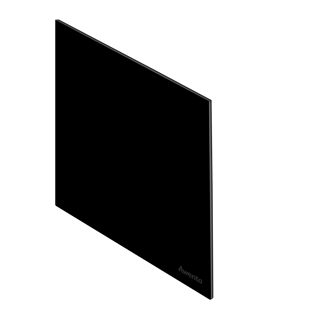 Maska ventilatora Awenta PTGB100P black glass glossy