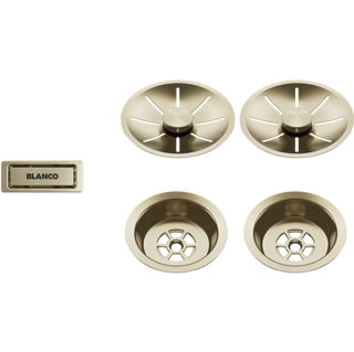 Pribor Blanco InFino satin gold set za dva korita bez dalj. 203477