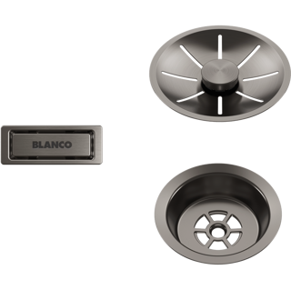 Pribor Blanco InFino satin platinum set za jedno korito bez dalj. 207406