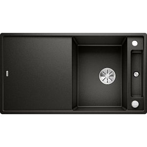 Sudoper Blanco Axia III 5S Silgranit, daska staklo, s dalj.