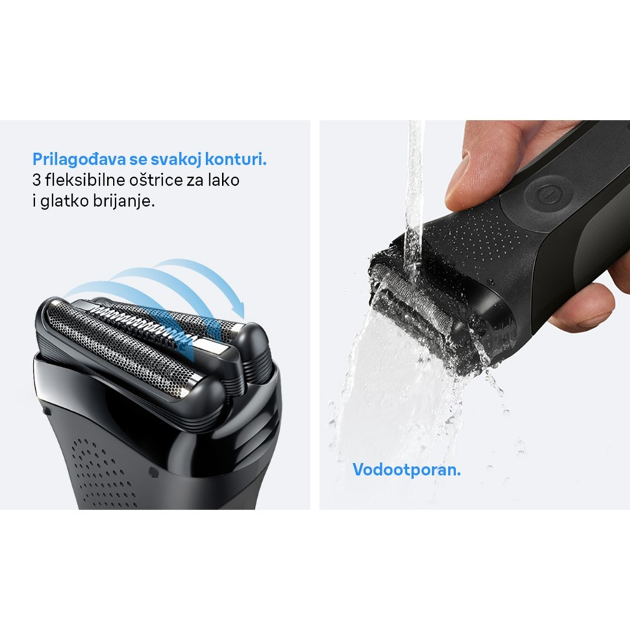 Aparat za brijanje Braun 300BT serija 3 crni