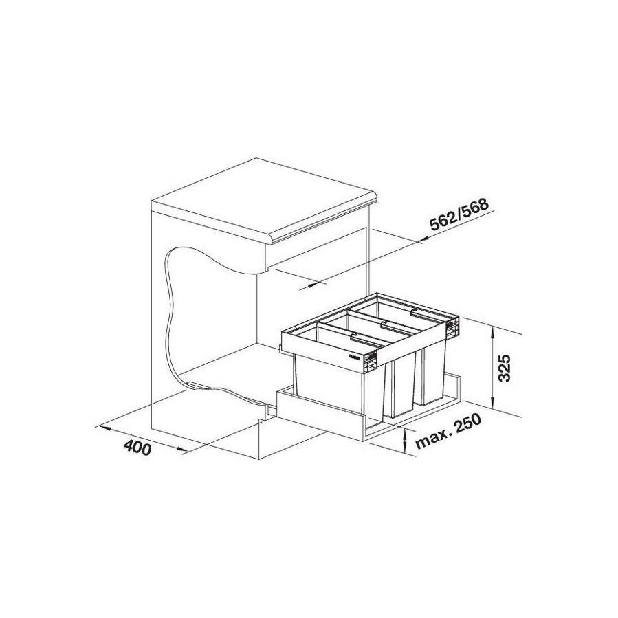 Blanco Select Flexon II Low 60/3 526642