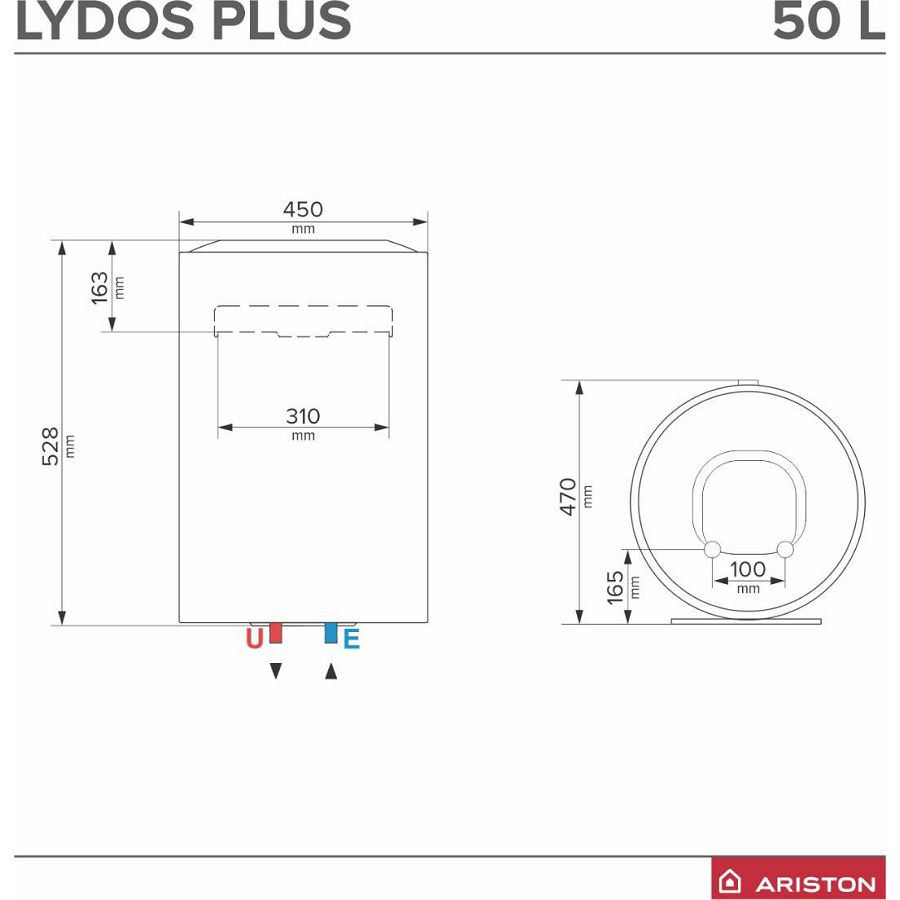 Bojler Ariston LYDOS PLUS 50 V 1.8 K EN EU