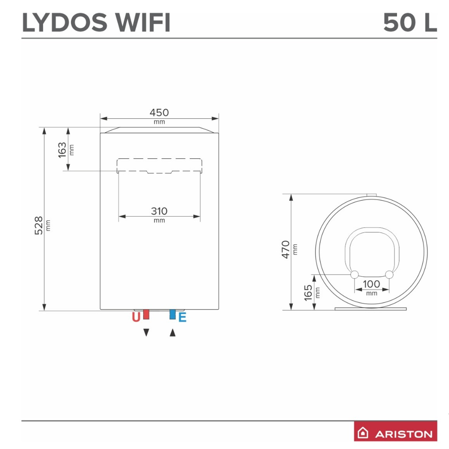 Bojler Ariston LYDOS WIFI 50 V 1.8K EN EU 3201374