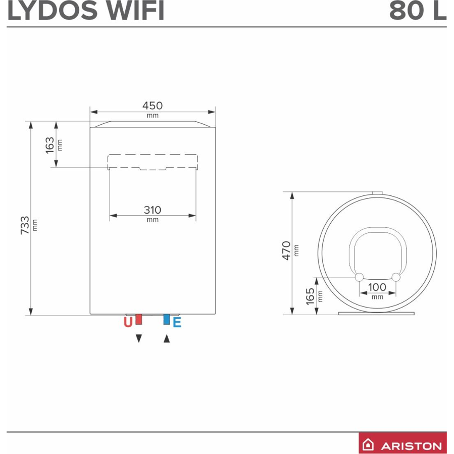Bojler Ariston LYDOS WIFI 80 V 1.8K EN EU 3201375