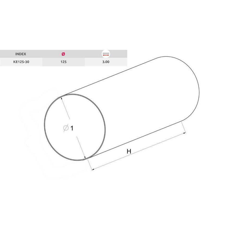 Crijevo za napu Awenta KE125-30 PVC 3m