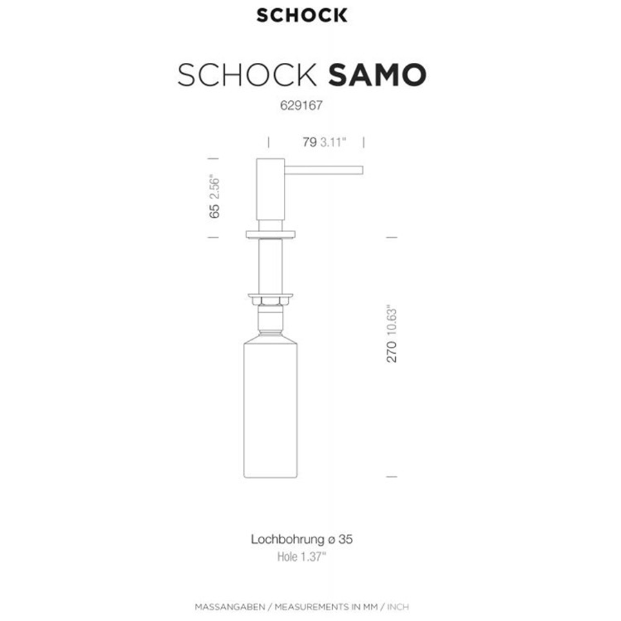 Dozer Schock Samo 629169 četkani čelik