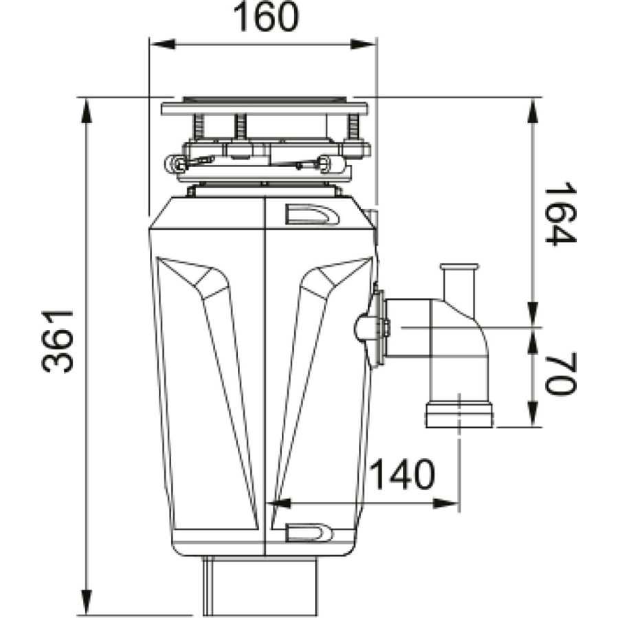 Drobilica Franke SLIM50 134.0715.098