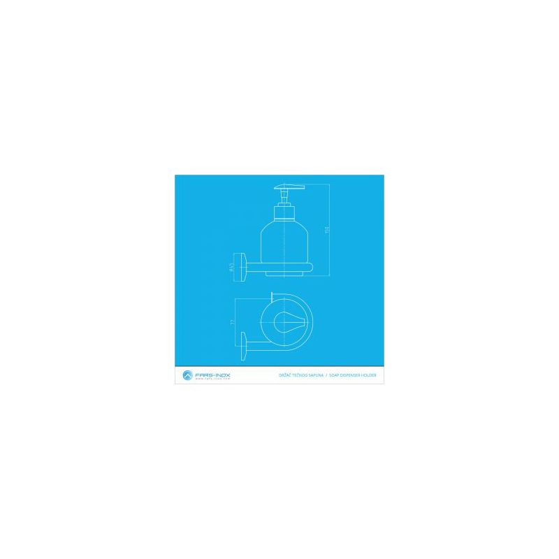 Držač za tekući sapun Fars-Inox