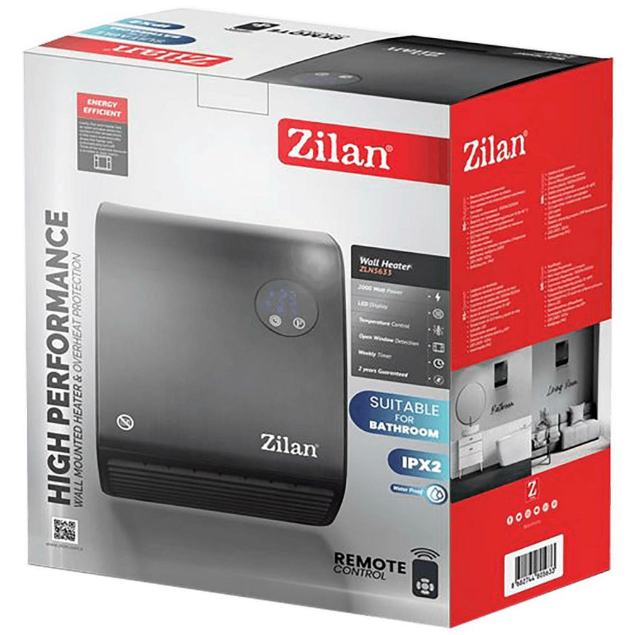 Grijalica Zilan ZLN5633 zidna s dalj.