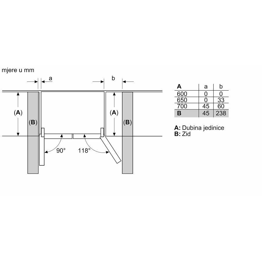 Hladnjak Bosch KFN96VPEA