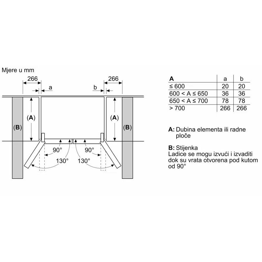 Hladnjak Bosch KMC85LEEA