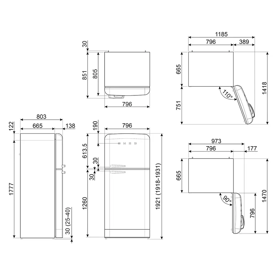 Hladnjak Smeg FAB50RCR5