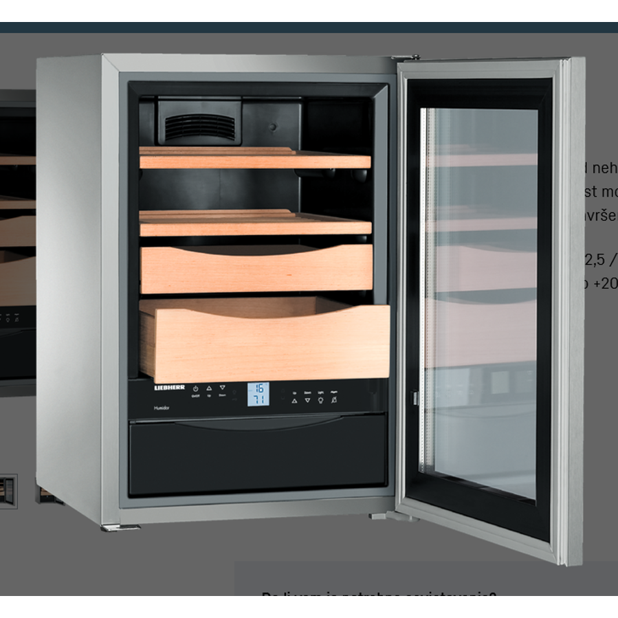 Hladnjak za cigare Liebherr ZKes453 Humidor SmartSteel