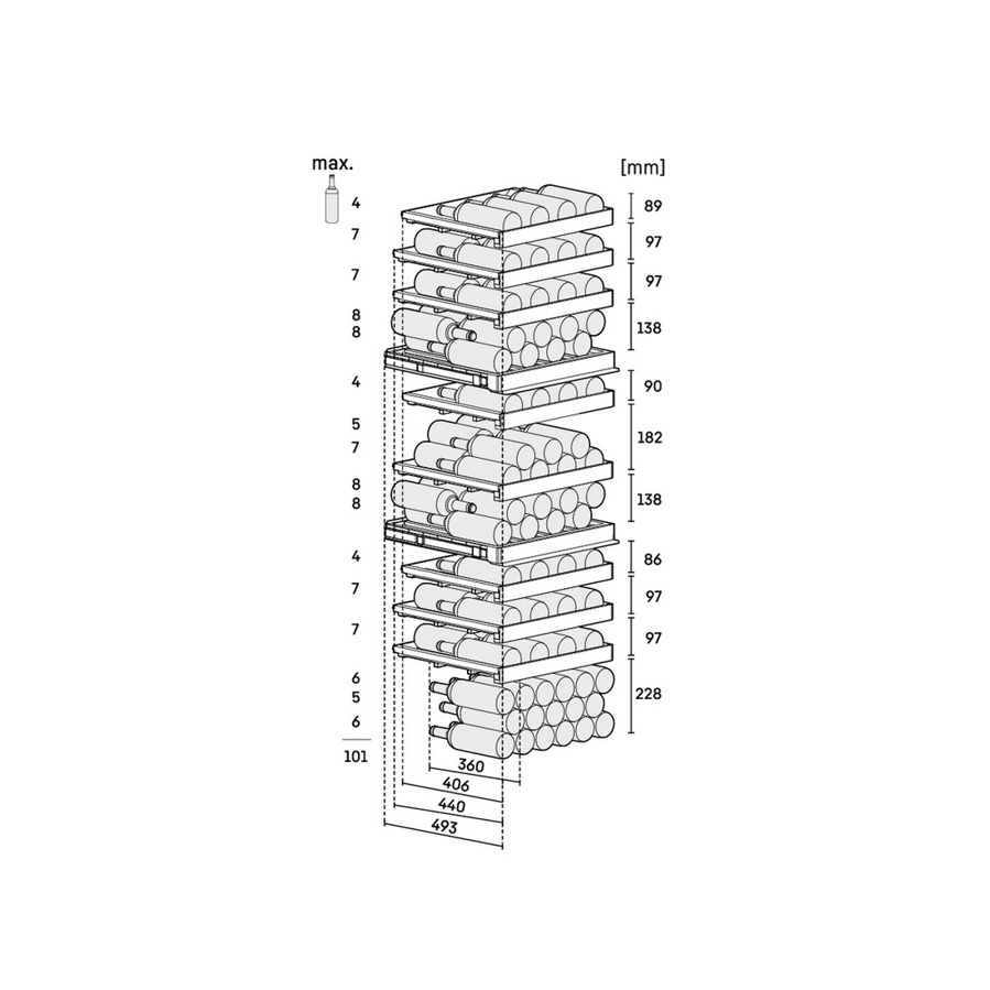 Hladnjak za vino Liebherr WPgbi5273 Vinidor Selection BlackSteel WiFi 3zone
