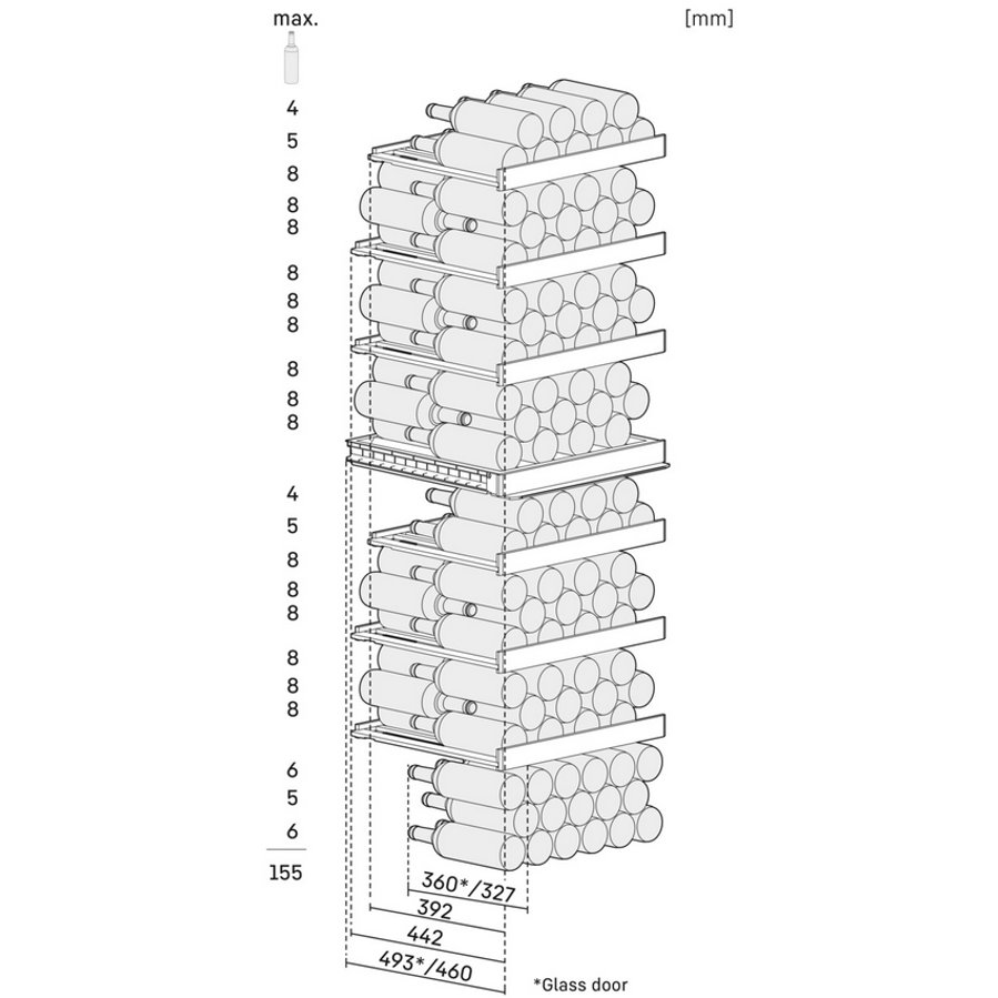 Hladnjak za vino Liebherr WSbsi5252 Vinidor BlackSteel WiFi