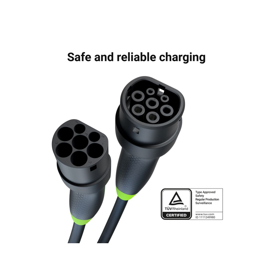 Kabel za EV Green Cell EVKABGC03 11kW, 16A Tip2 5m