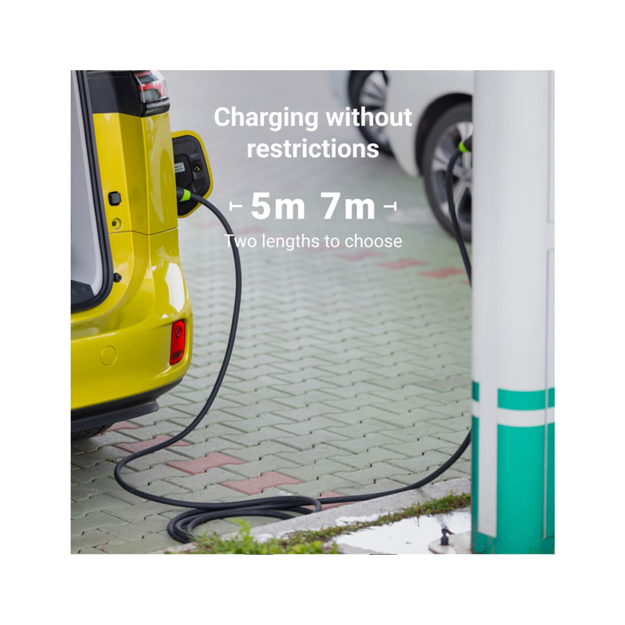 Kabel za EV Green Cell EVKABGC03 11kW, 16A Tip2 5m
