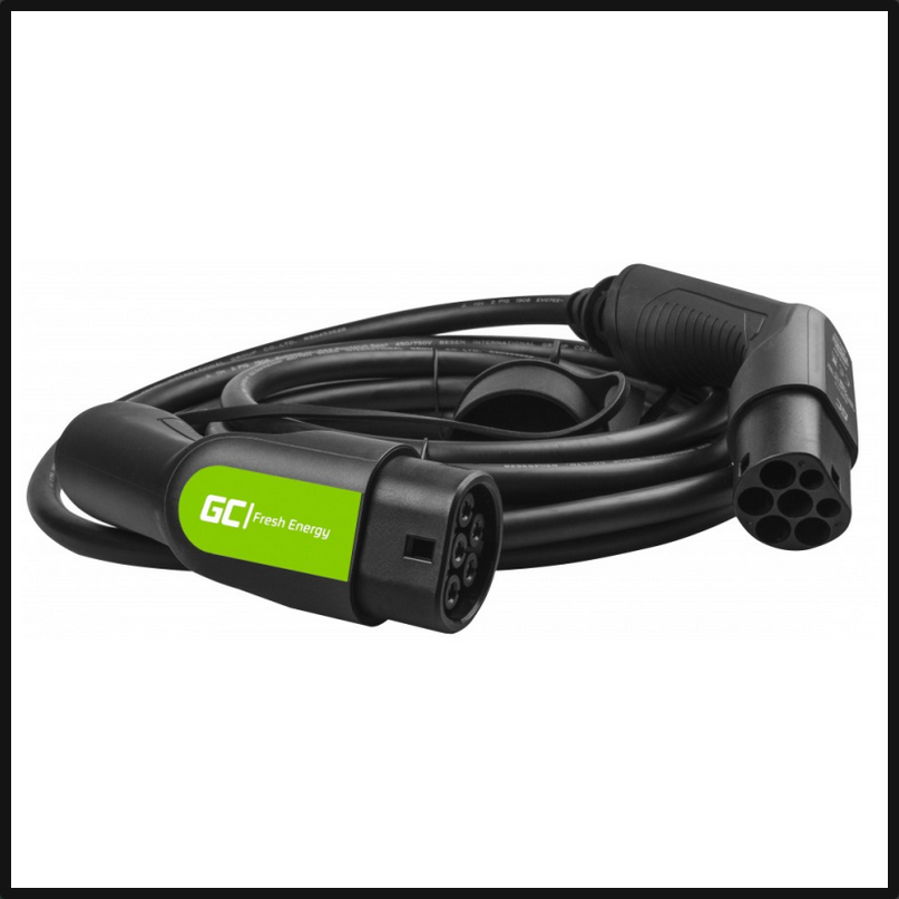 Kabel za EV Green Cell EVKABGC04 11kW, 16A Tip2 7m