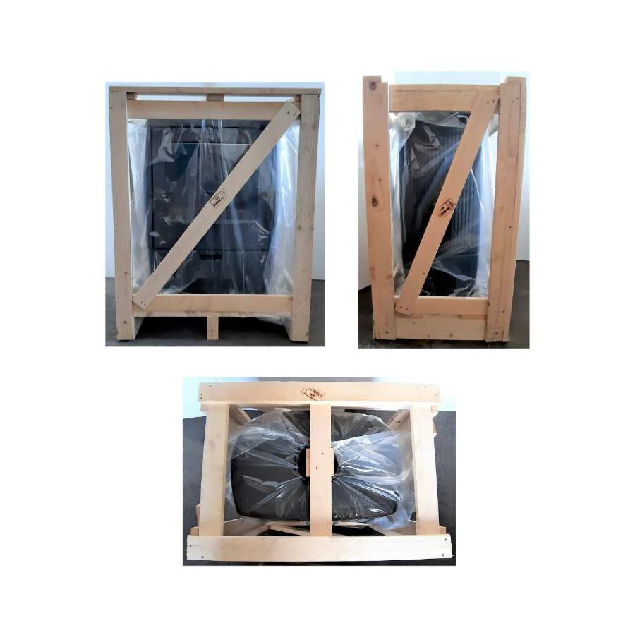 Kamin Plamen Alberto crno emajlirani