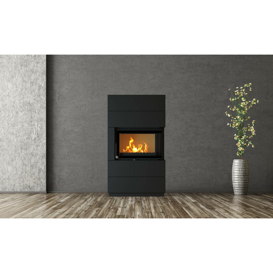 Kamin Thermia Integra Plus Line - crni desni