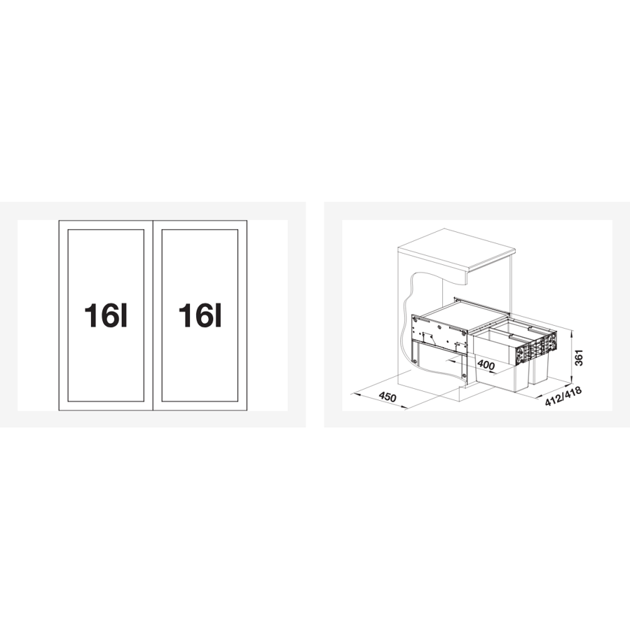 Kanta za otpad Blanco Select II 45/2 526200