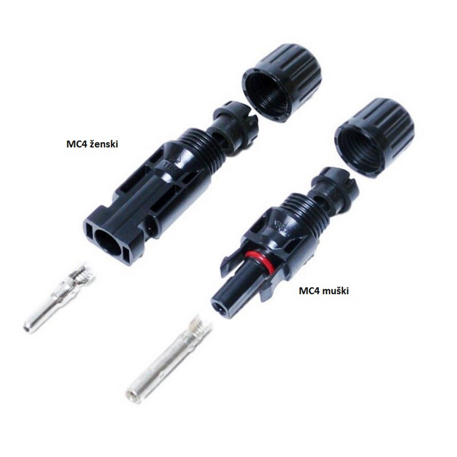 Konektor za solarni kabel MC4 muški 0001289354