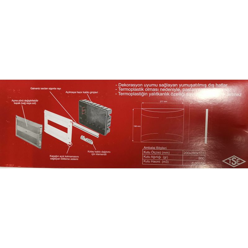 Kutija za osigurače podžbukna 12 osigurača