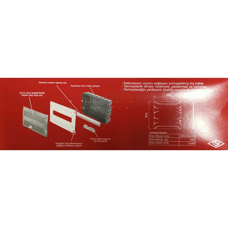 Kutija za osigurače podžbukna 24 osigurača