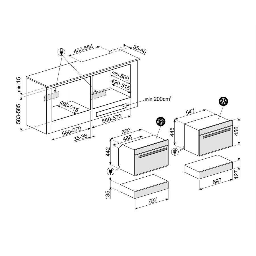 Ladica Smeg CPV615NR