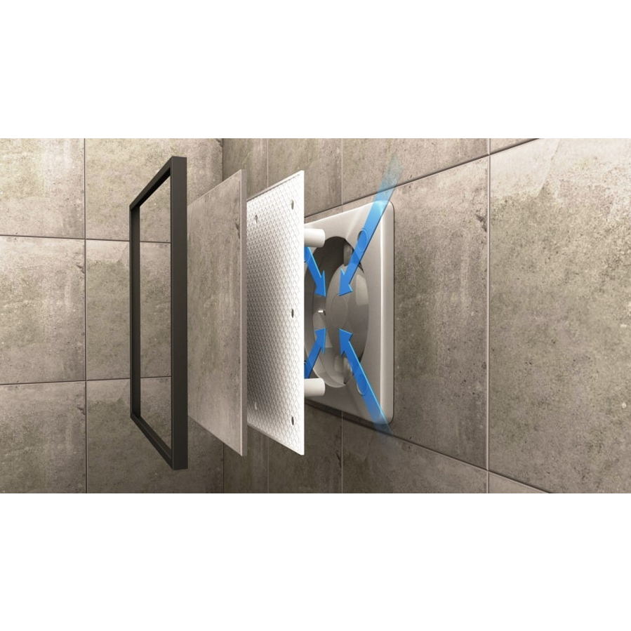 Maska ventilatora Awenta PI125 za keramičku pločicu, silver okvir