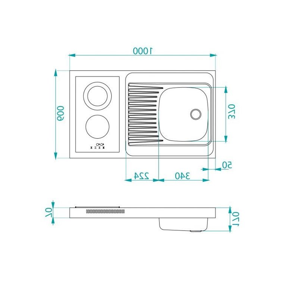 Mini kuhinja Alveus COMBI CERAL 100 D bez sifona i elementa