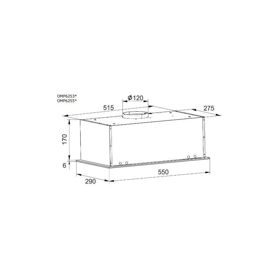 Napa Amica OMP6253WG (389m3/h)