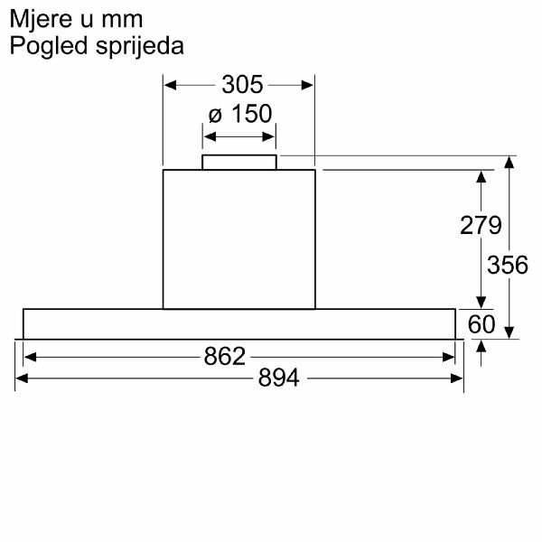 Napa Bosch DBB96AF50 (620m3/h)